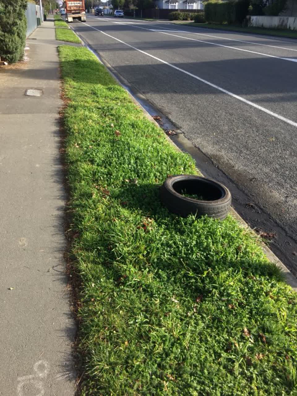 The photograph attached to this rubbish/recycling report