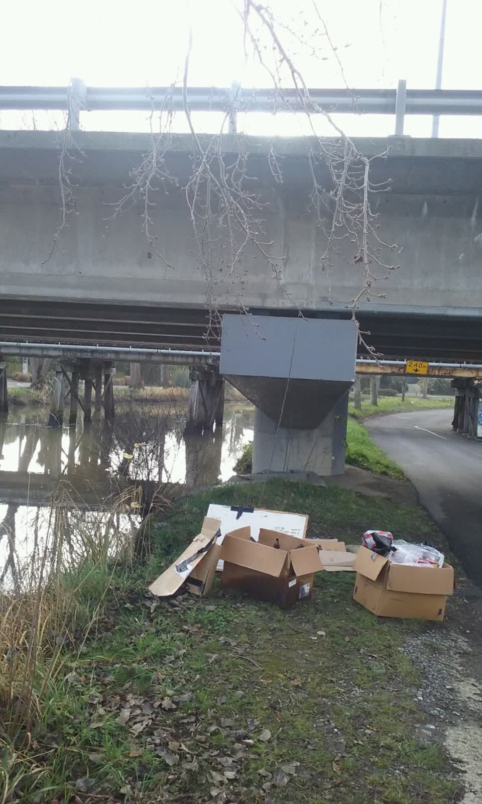 The photograph attached to this rubbish/recycling report