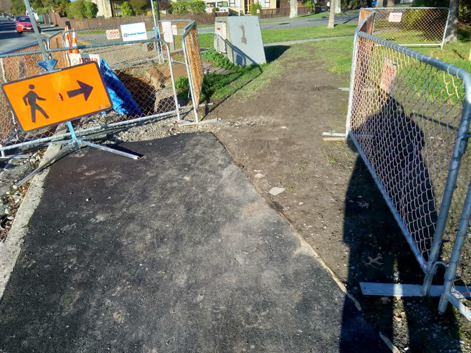 The photograph attached to this roading/streets report