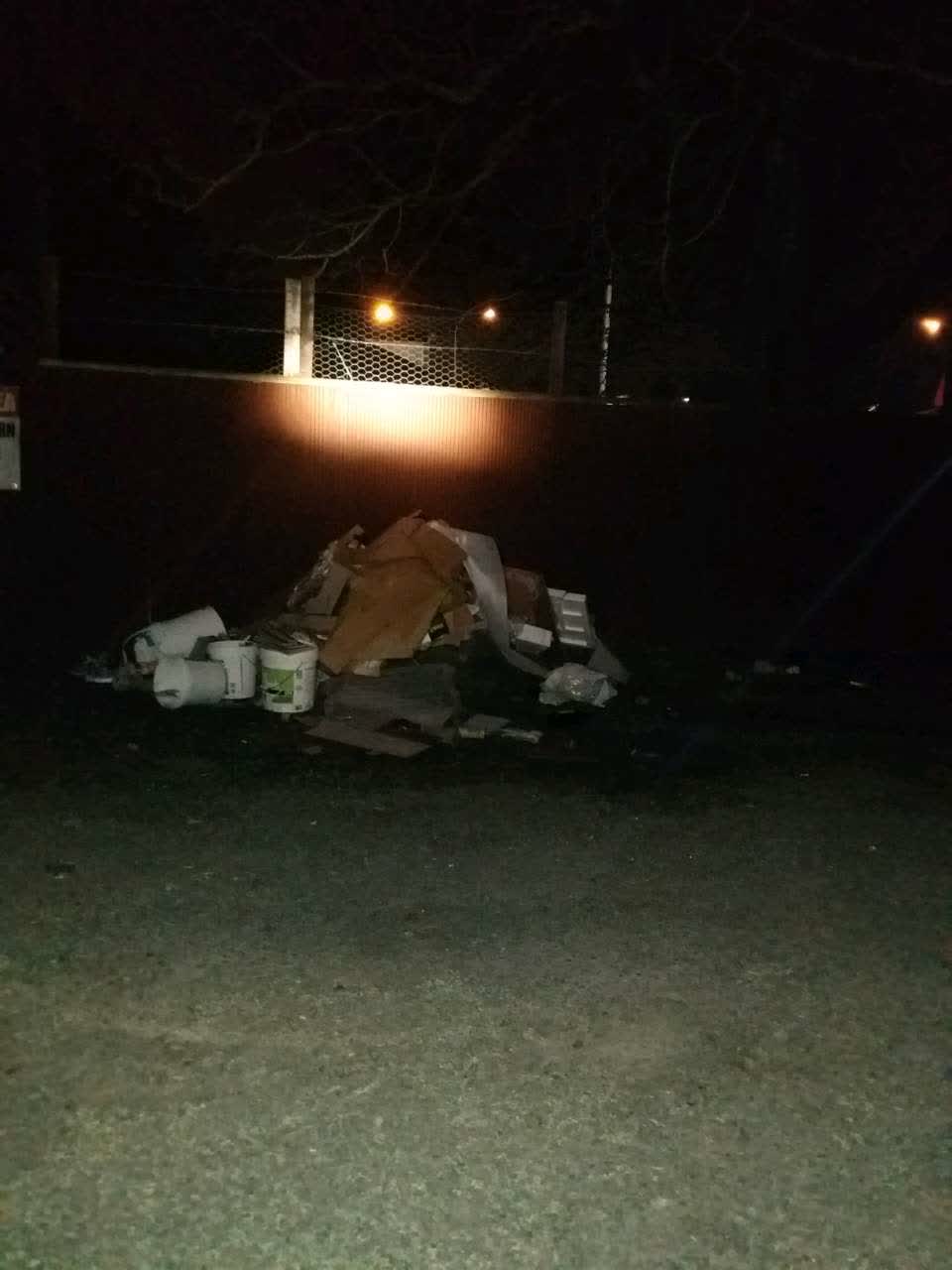 The photograph attached to this rubbish/recycling report