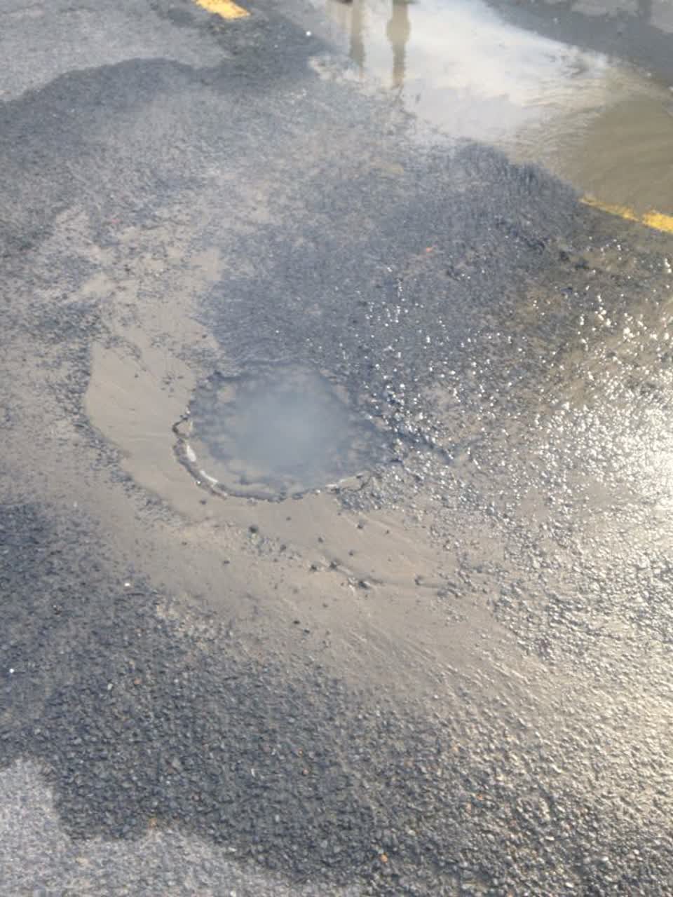 The photograph attached to this flooding report