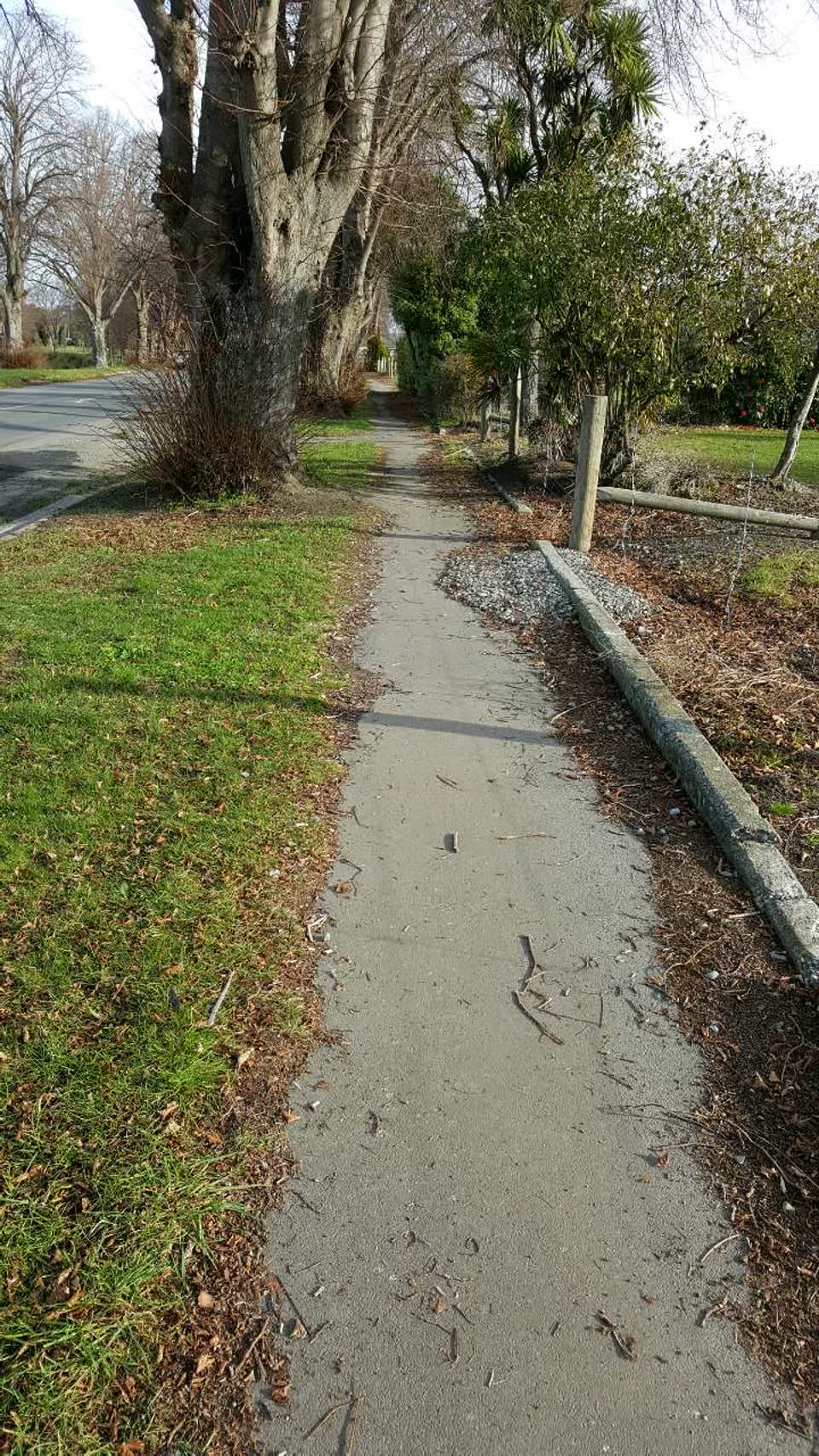 The photograph attached to this roading/streets report