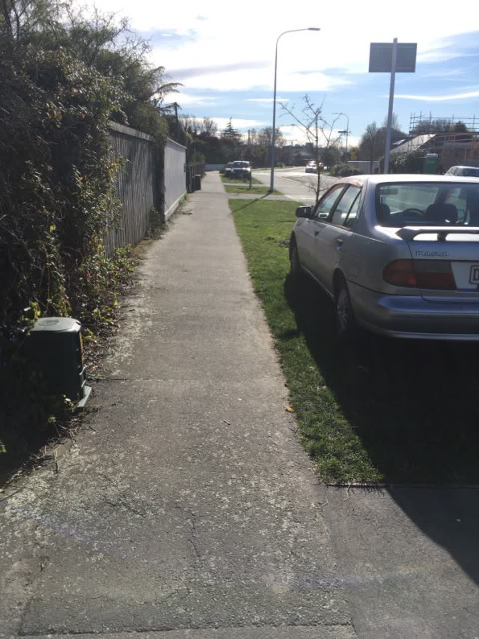 The photograph attached to this roading/streets report