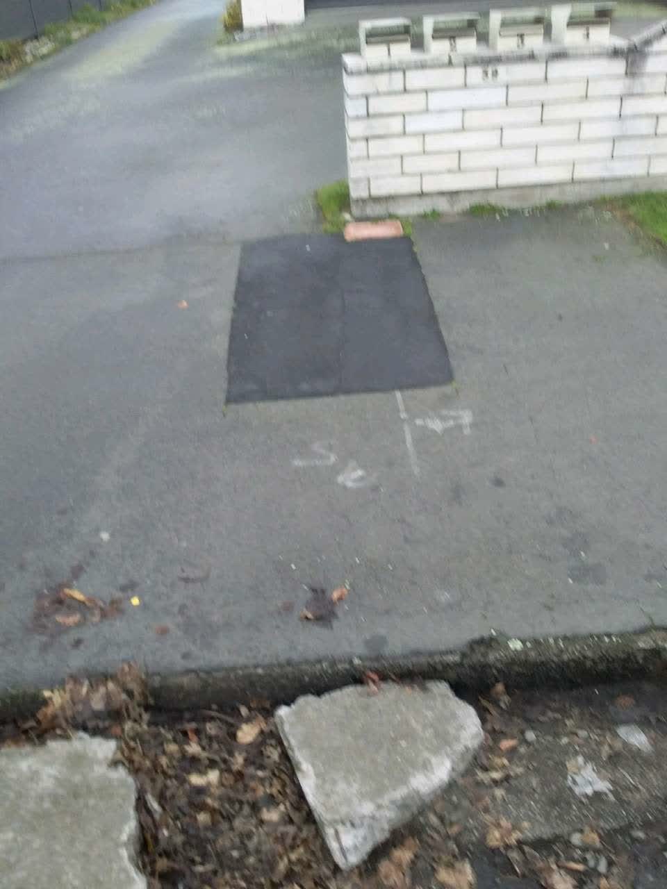 The photograph attached to this roading/streets report