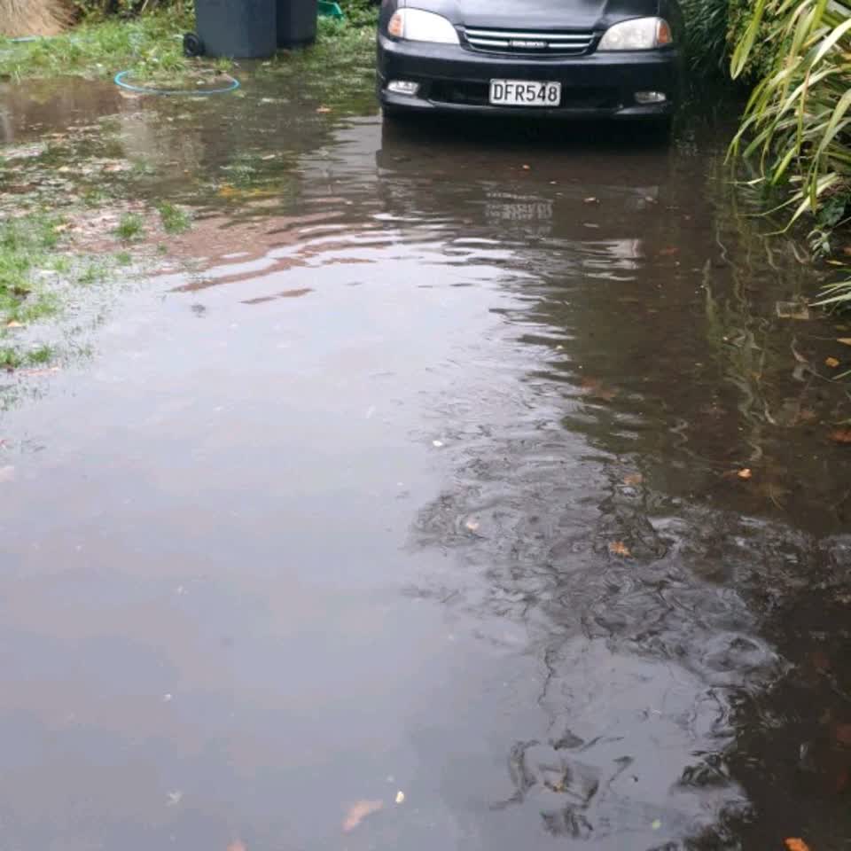The photograph attached to this flooding report
