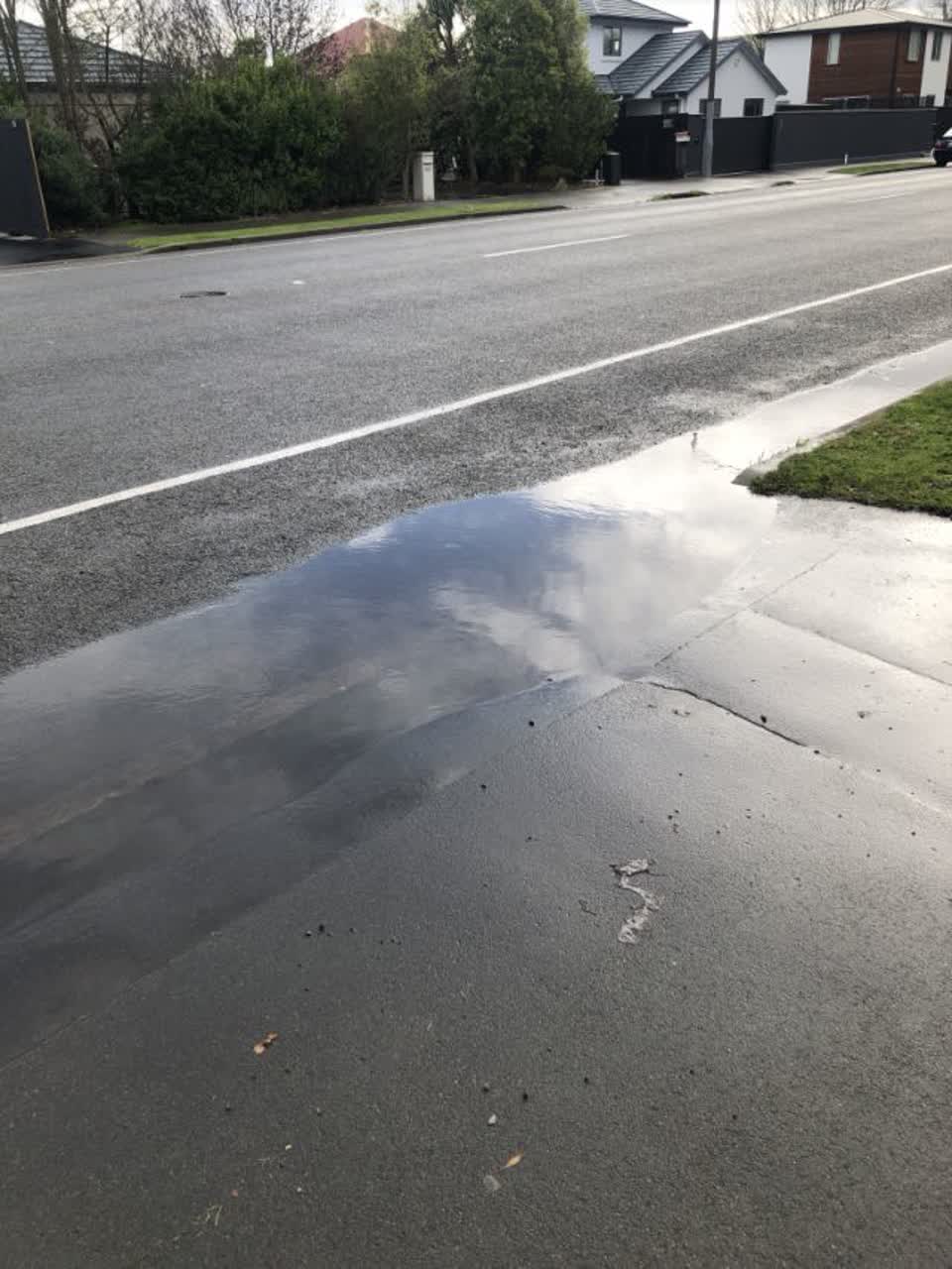The photograph attached to this flooding report