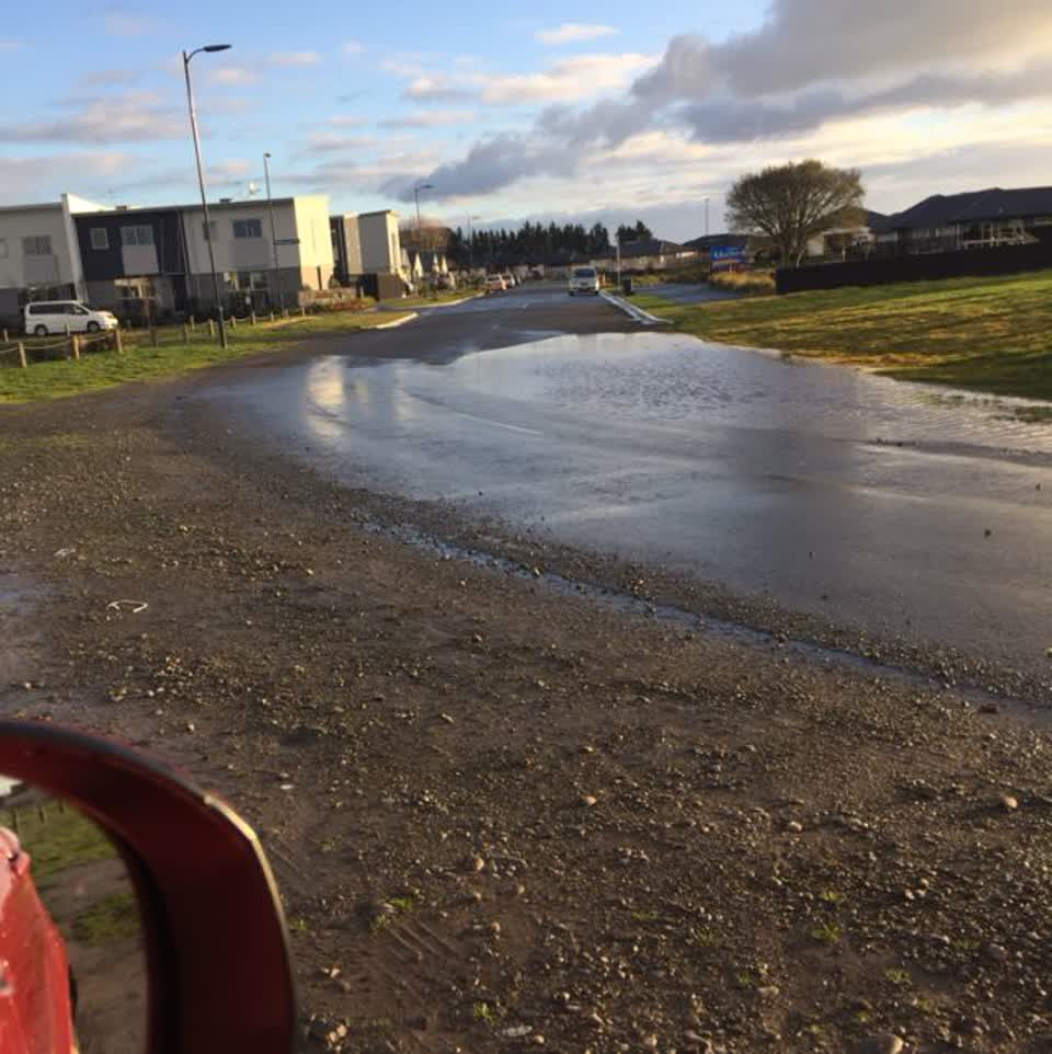 The photograph attached to this flooding report