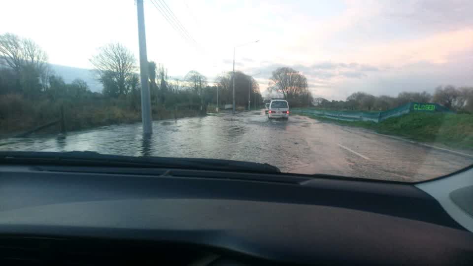 The photograph attached to this flooding report