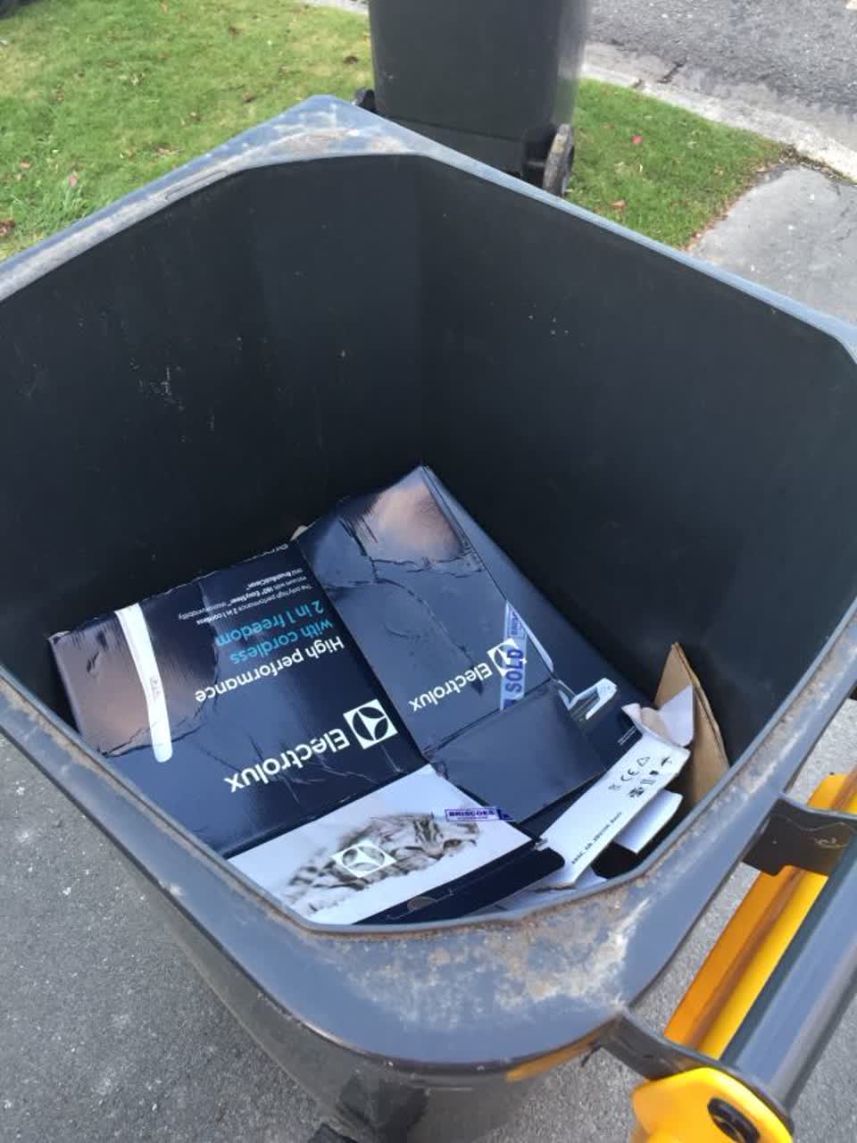 The photograph attached to this rubbish/recycling report