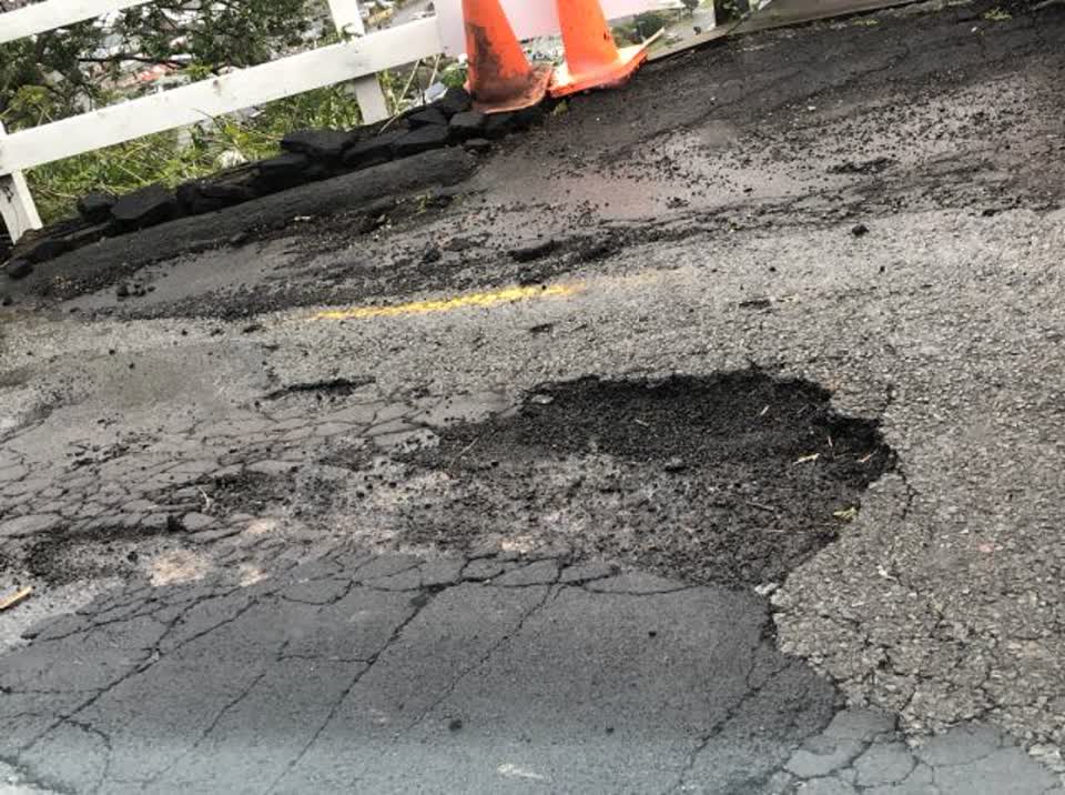 The photograph attached to this roading/streets report