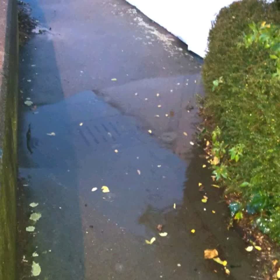 The photograph attached to this flooding report