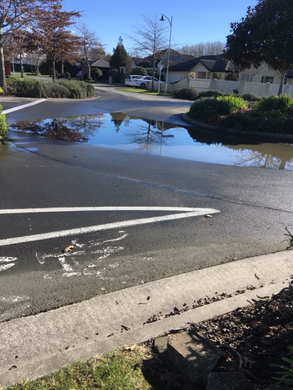 The photograph attached to this wastewater/stormwater report
