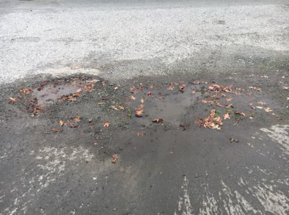 The photograph attached to this flooding report