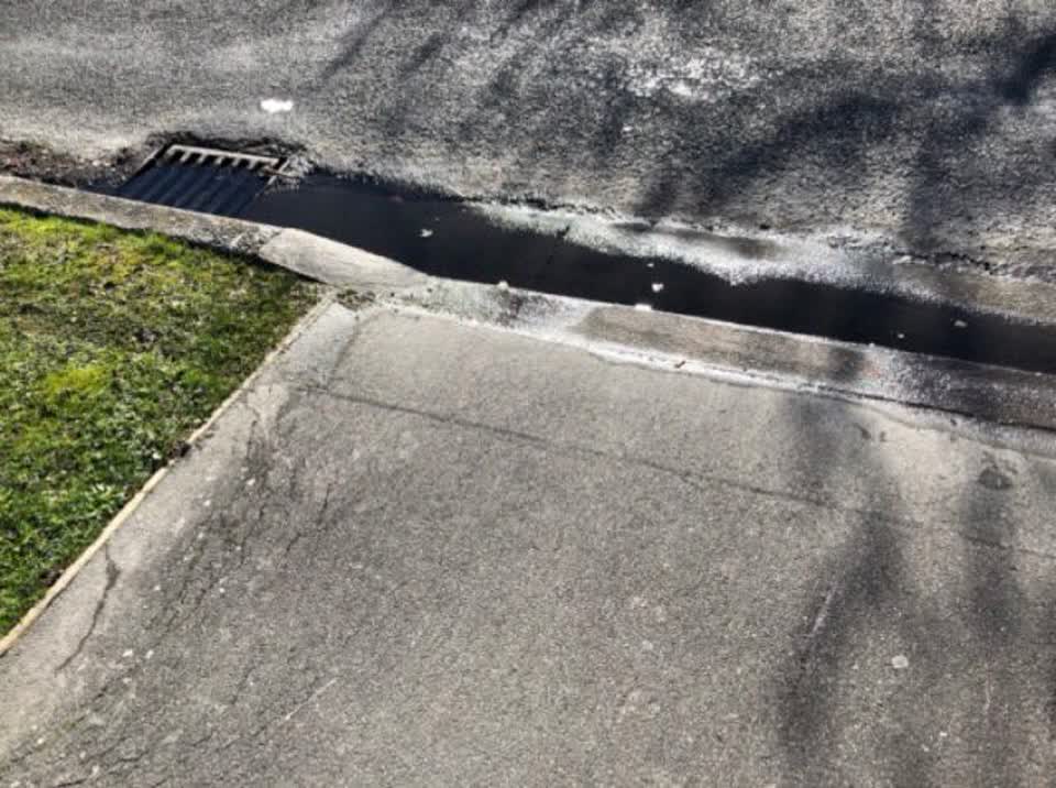 The photograph attached to this wastewater/stormwater report