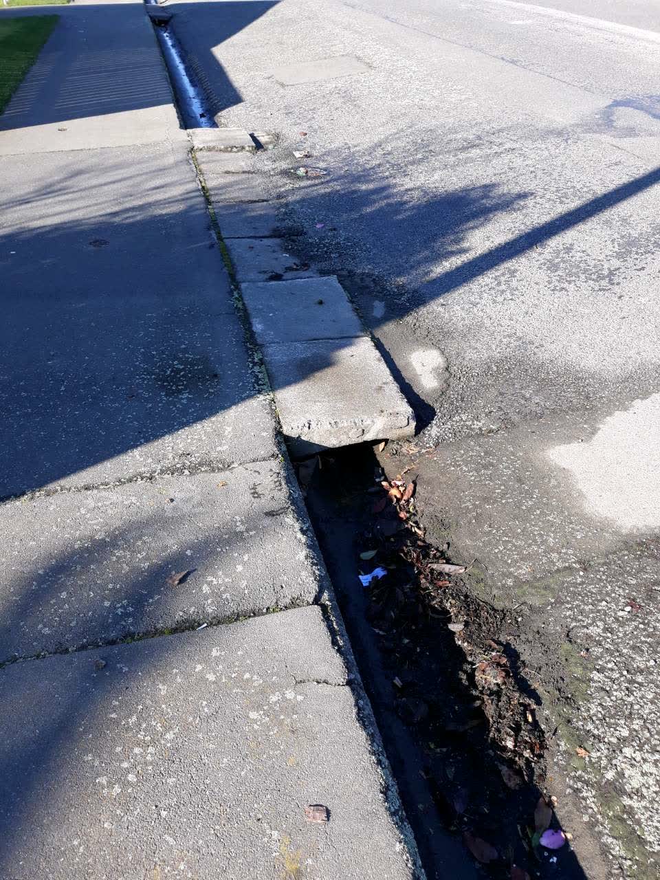 The photograph attached to this wastewater/stormwater report