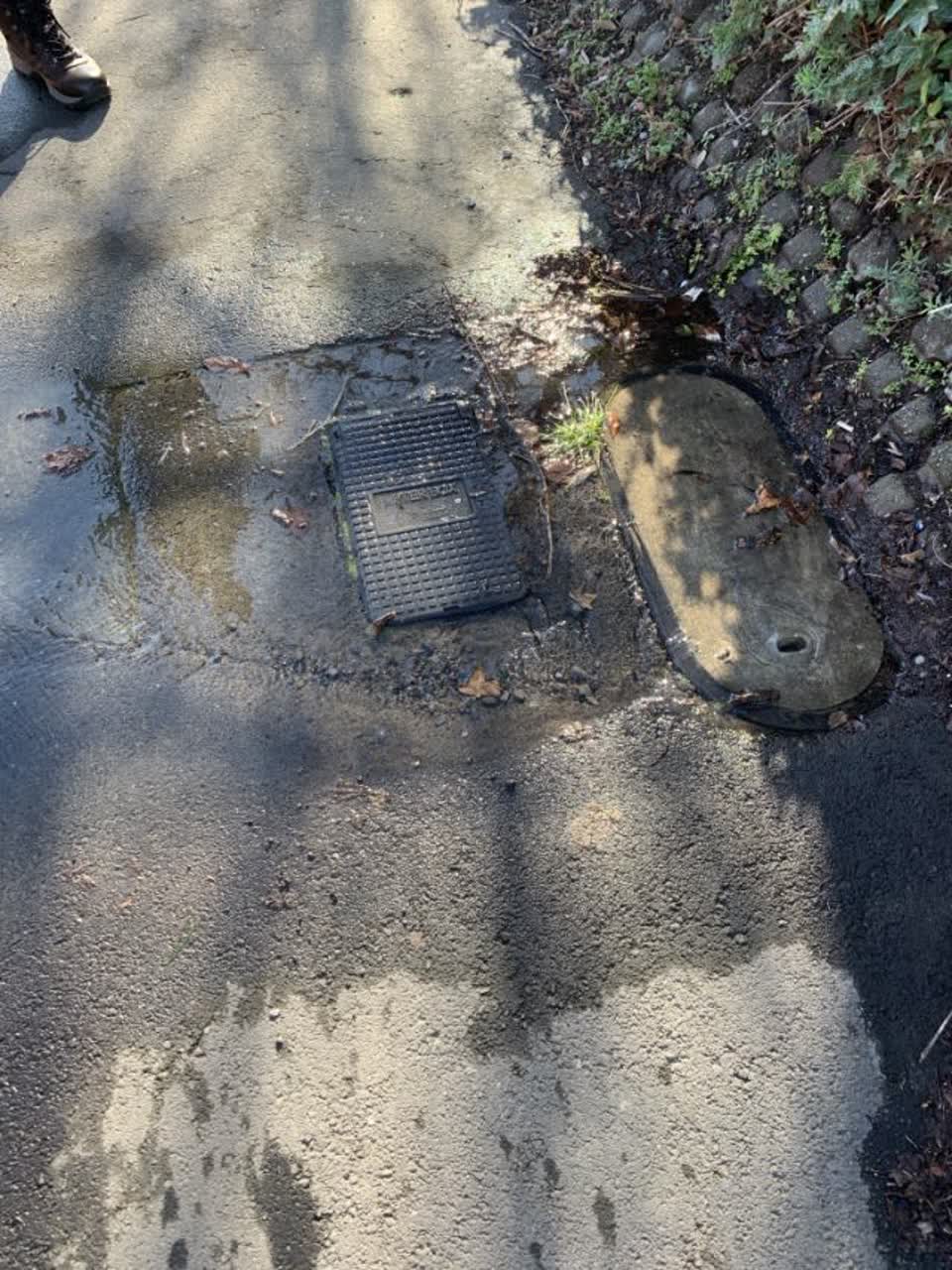 The photograph attached to this wastewater/stormwater report