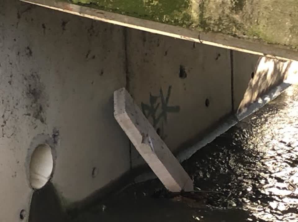 The photograph attached to this wastewater/stormwater report