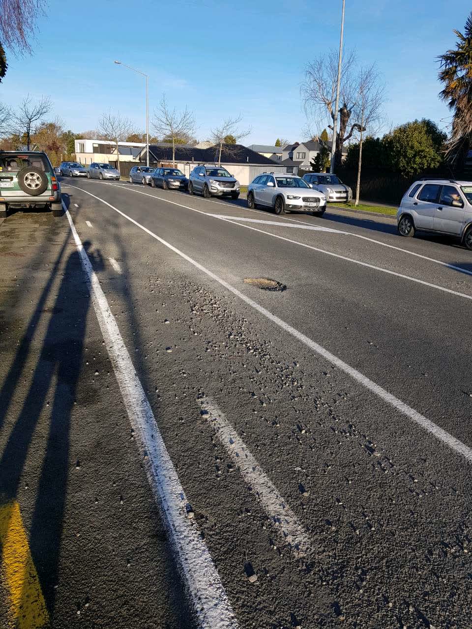 The photograph attached to this roading/streets report