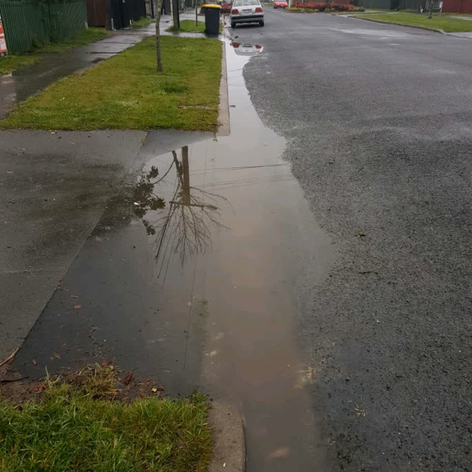 The photograph attached to this flooding report
