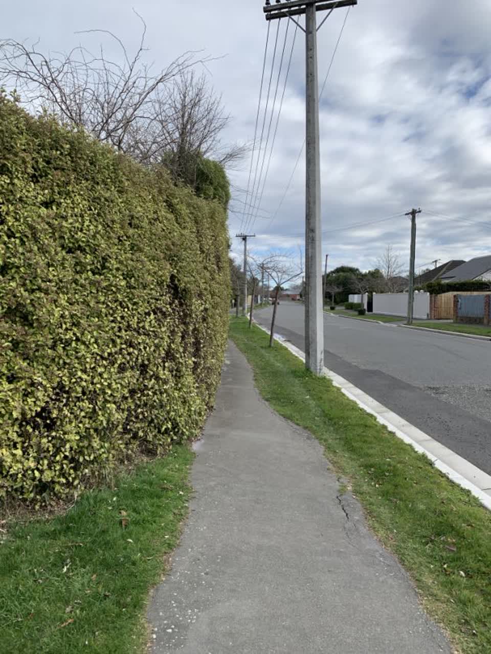 The photograph attached to this roading/streets report