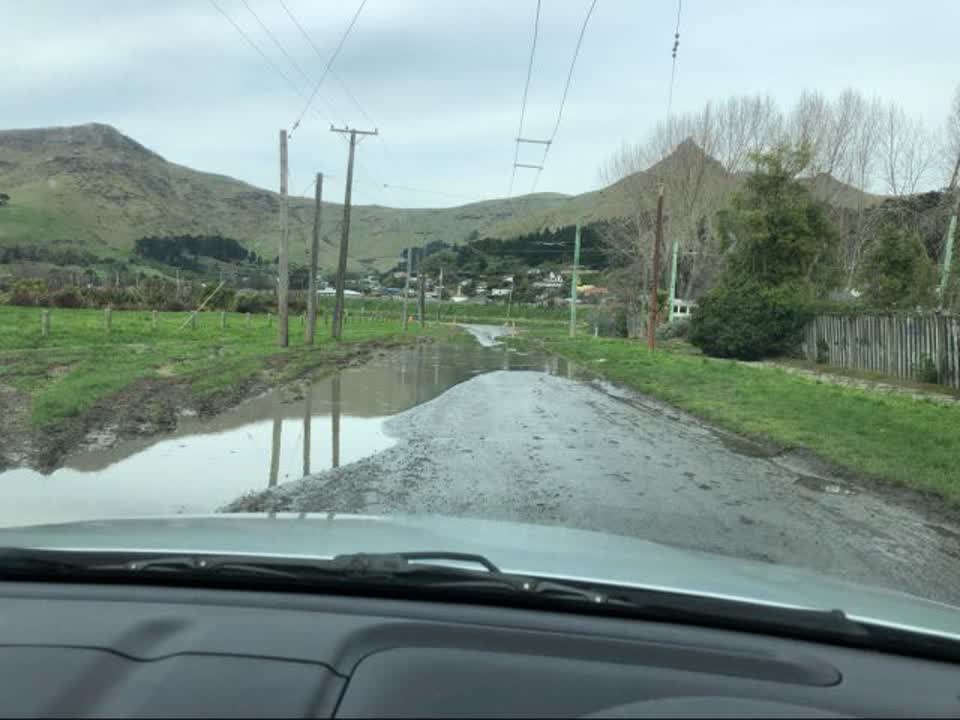 The photograph attached to this flooding report