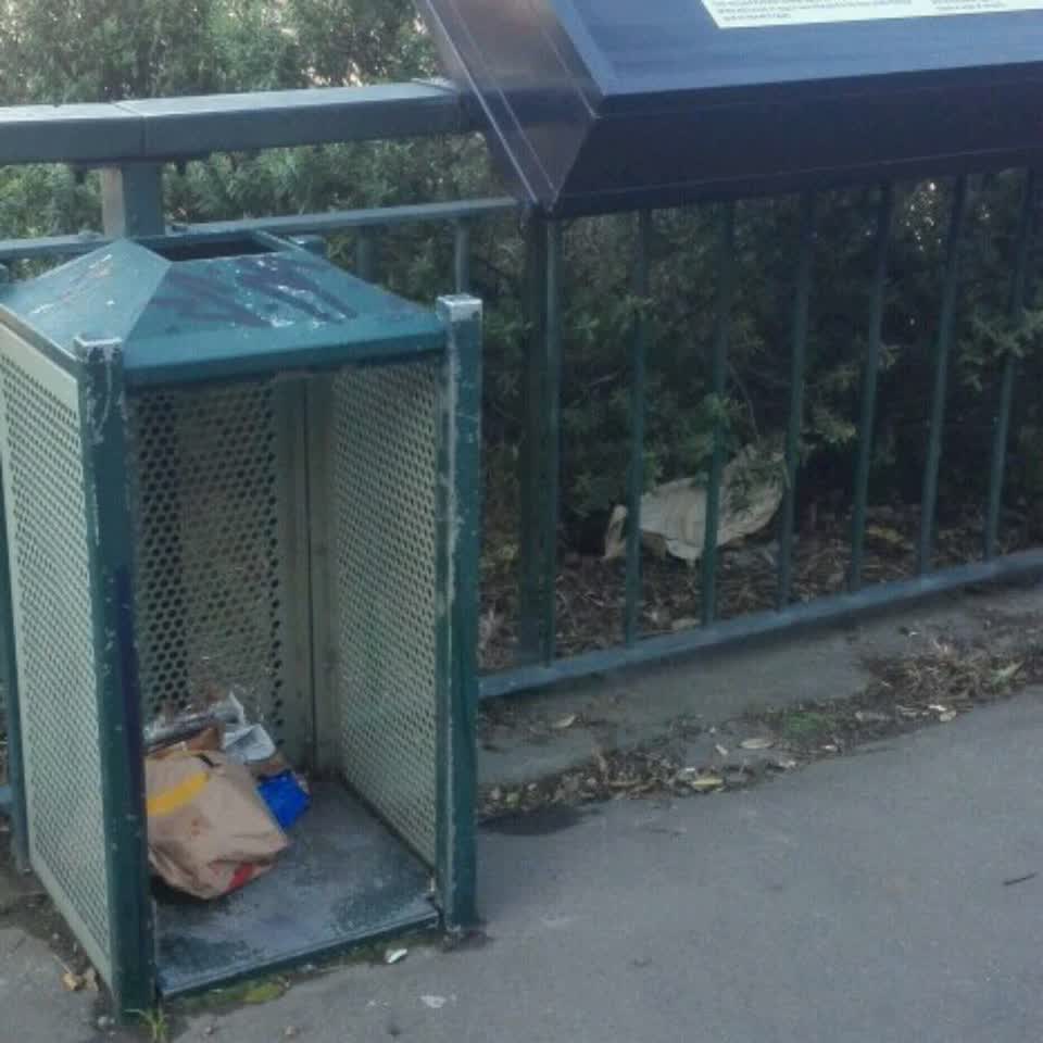 The photograph attached to this rubbish/recycling report