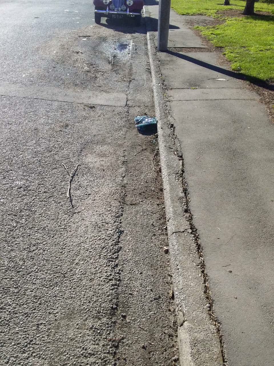 The photograph attached to this rubbish/recycling report