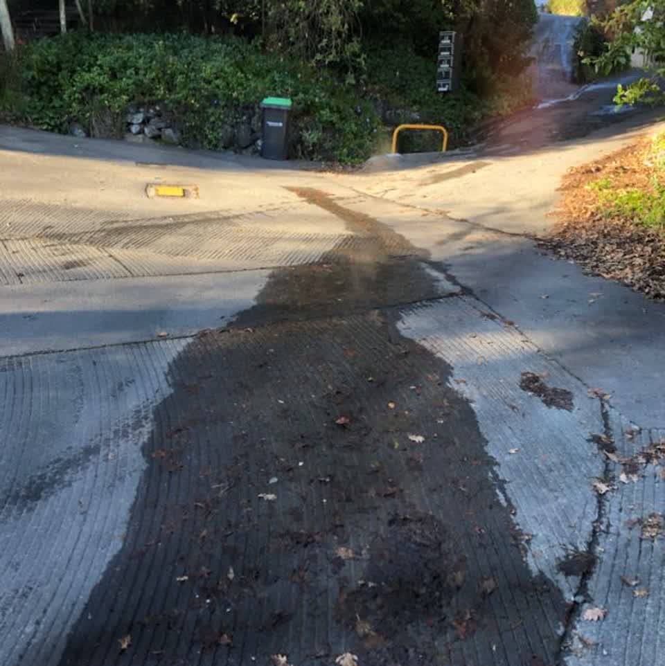 The photograph attached to this water supply report