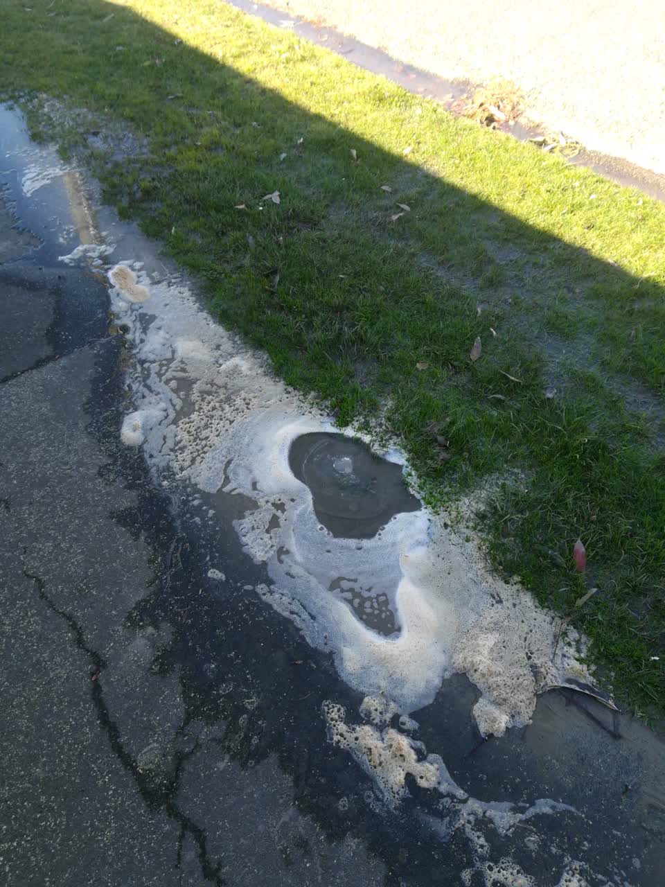 The photograph attached to this wastewater/stormwater report