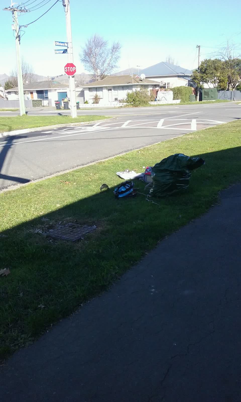 The photograph attached to this rubbish/recycling report