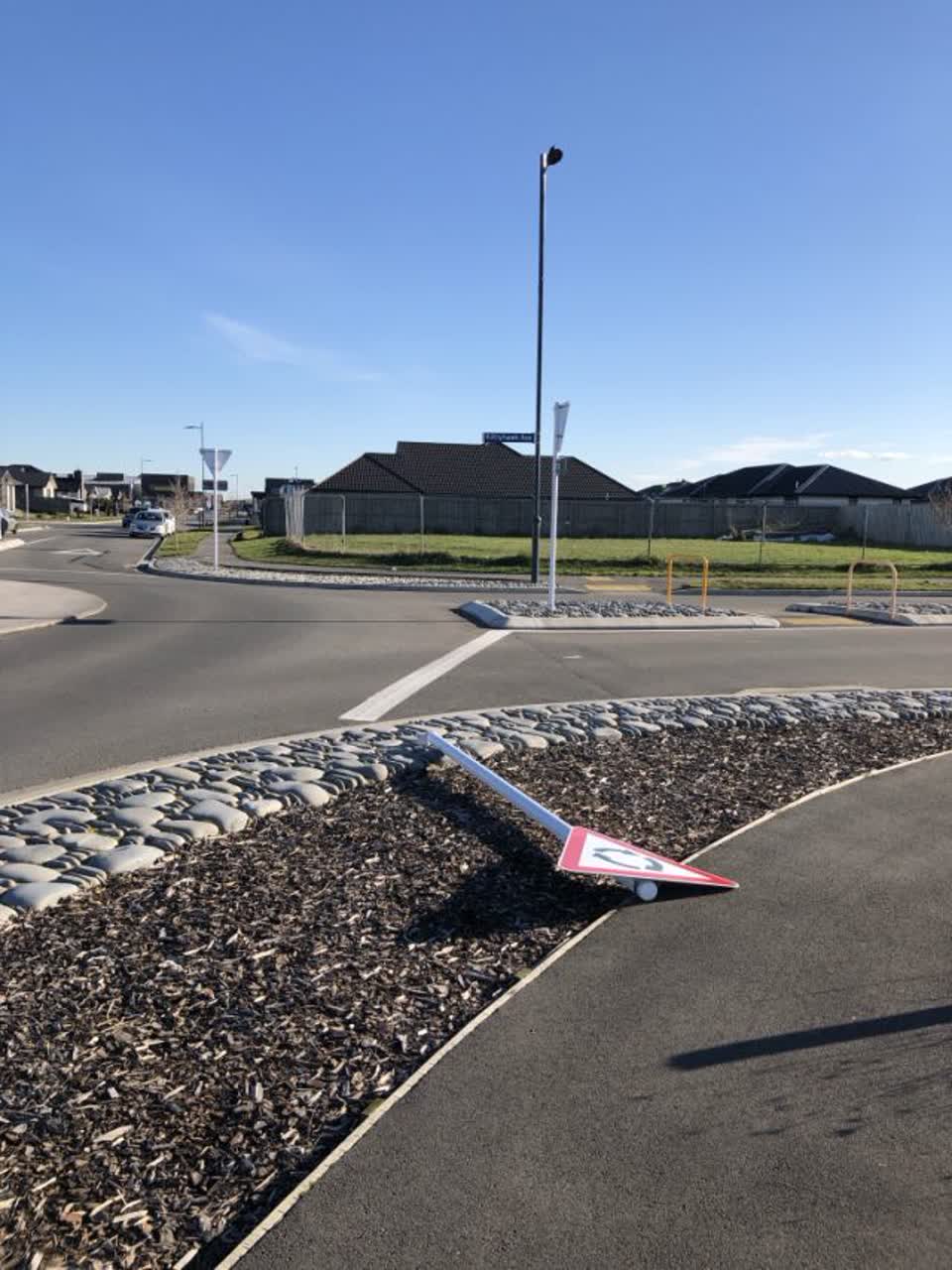 The photograph attached to this roading/streets report