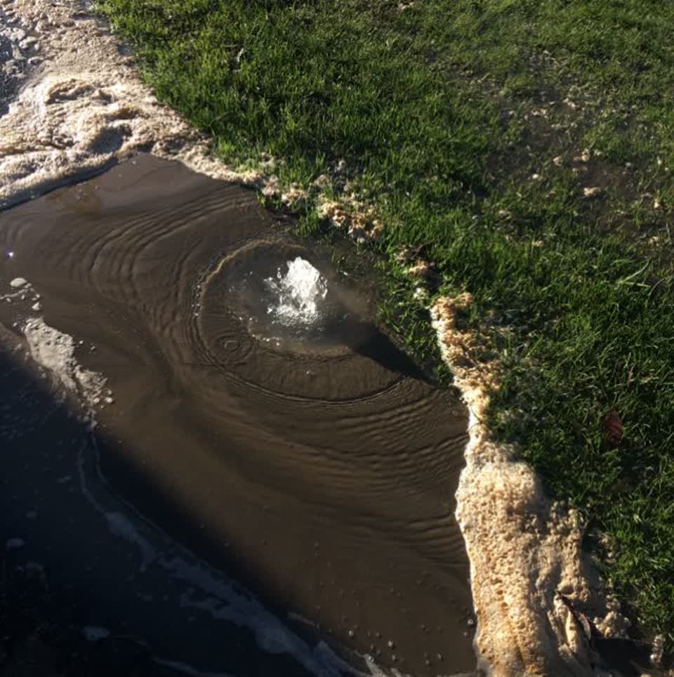 The photograph attached to this wastewater/stormwater report