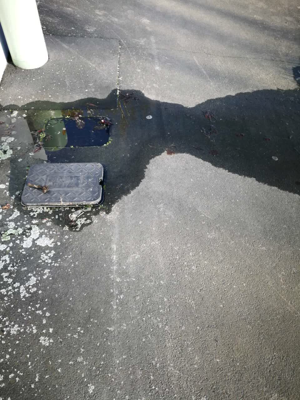 The photograph attached to this flooding report