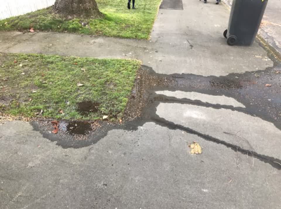 The photograph attached to this water supply report