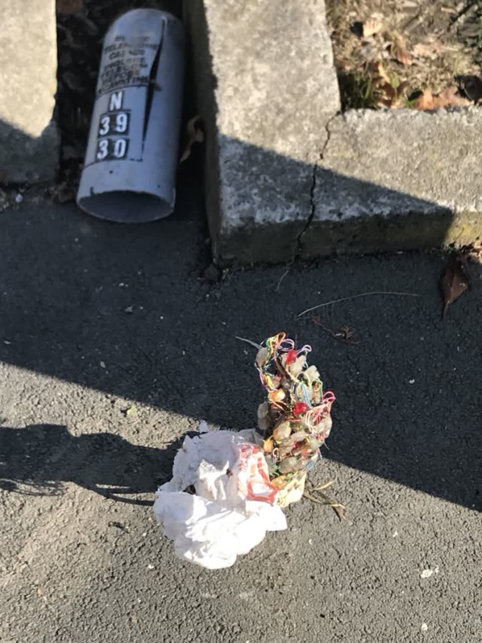 The photograph attached to this roading/streets report