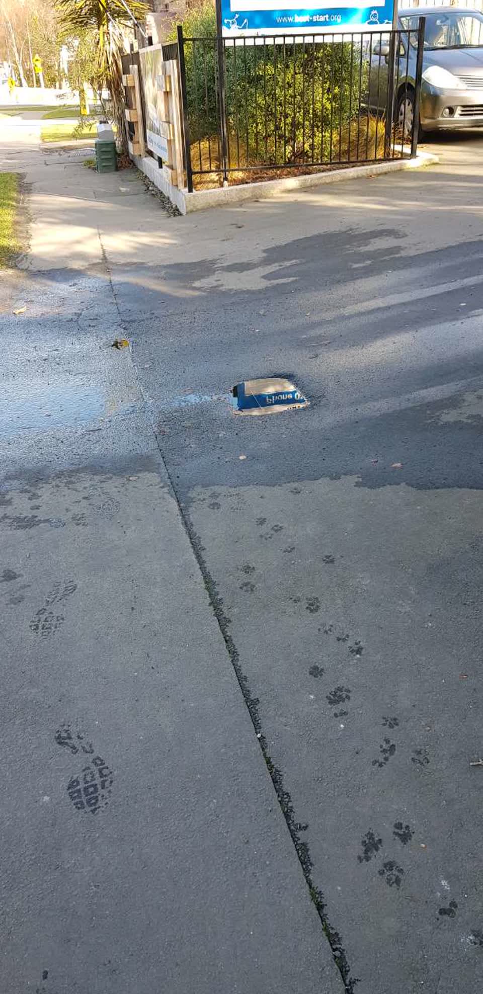 The photograph attached to this water supply report