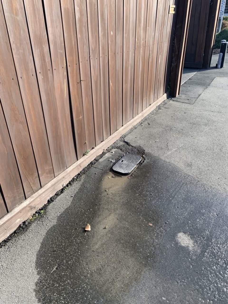 The photograph attached to this wastewater/stormwater report