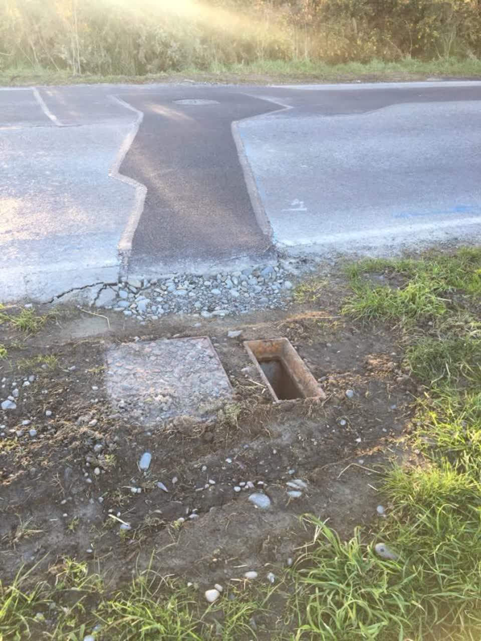 The photograph attached to this wastewater/stormwater report