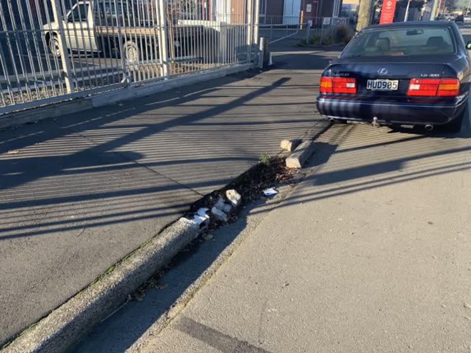 The photograph attached to this roading/streets report
