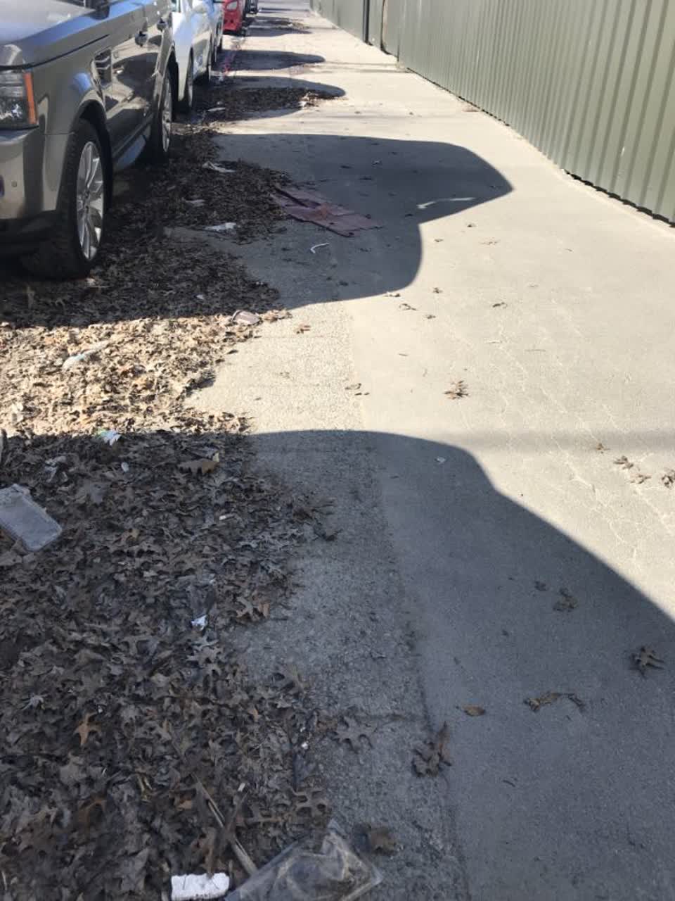 The photograph attached to this roading/streets report