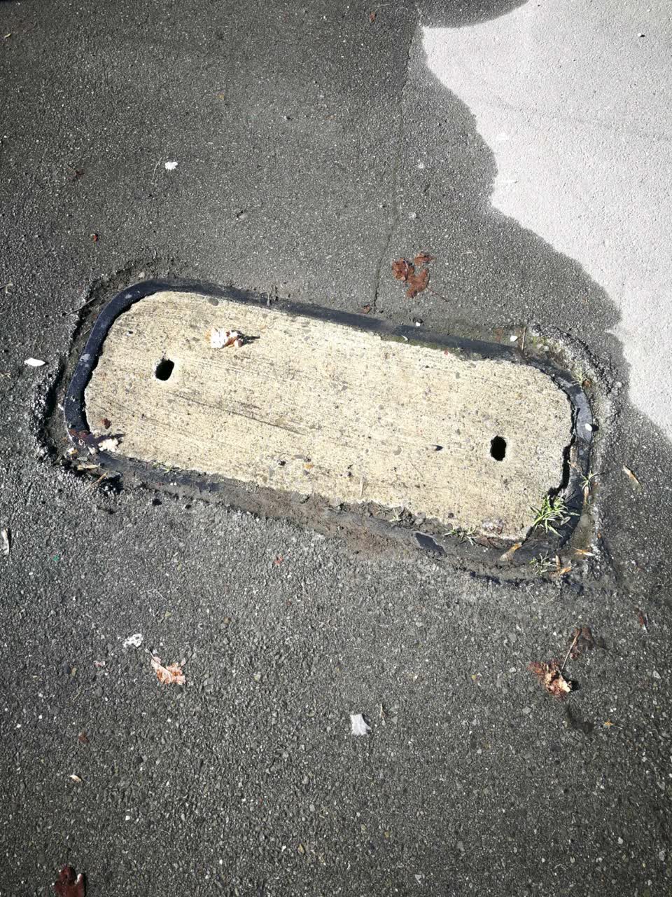 The photograph attached to this flooding report
