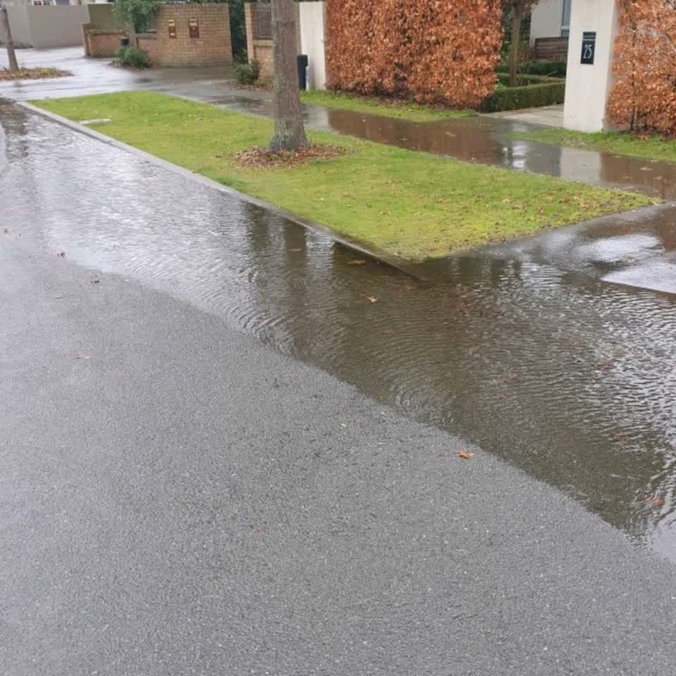 The photograph attached to this wastewater/stormwater report