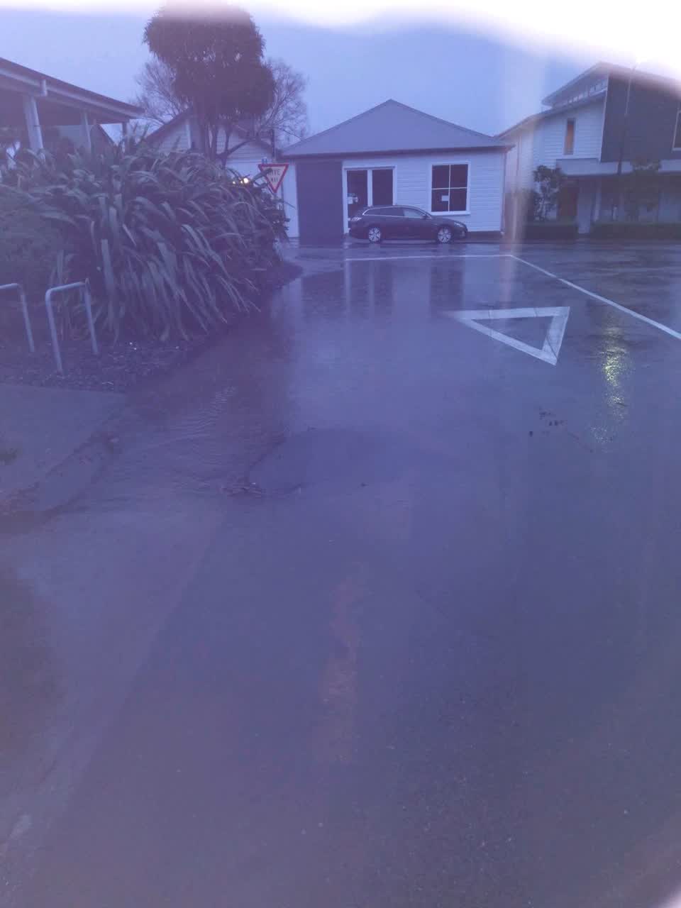 The photograph attached to this flooding report