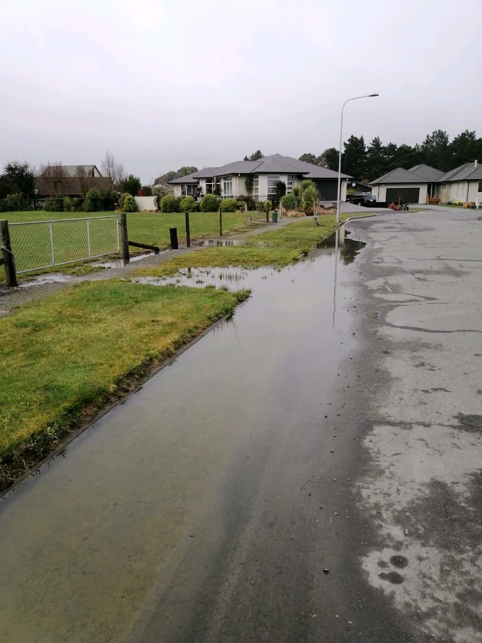 The photograph attached to this flooding report