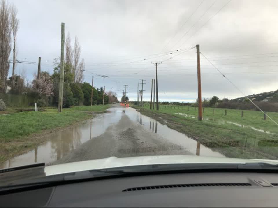 The photograph attached to this flooding report