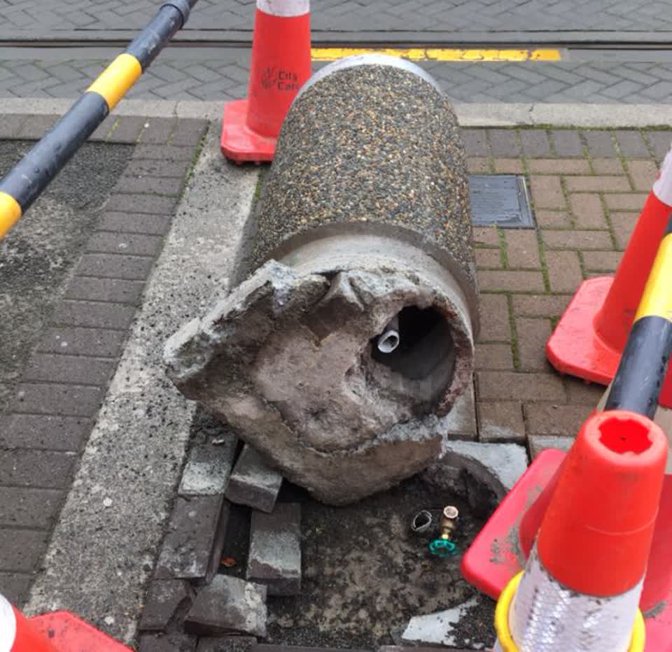 The photograph attached to this water supply report