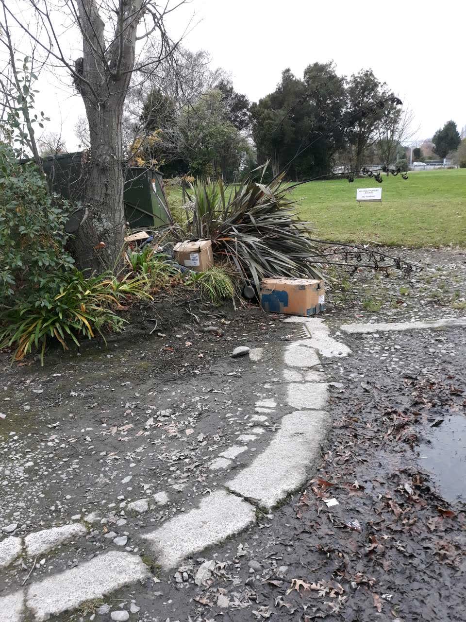 The photograph attached to this rubbish/recycling report