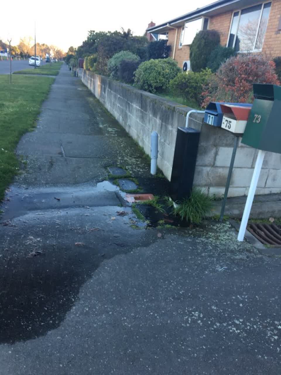 The photograph attached to this water supply report
