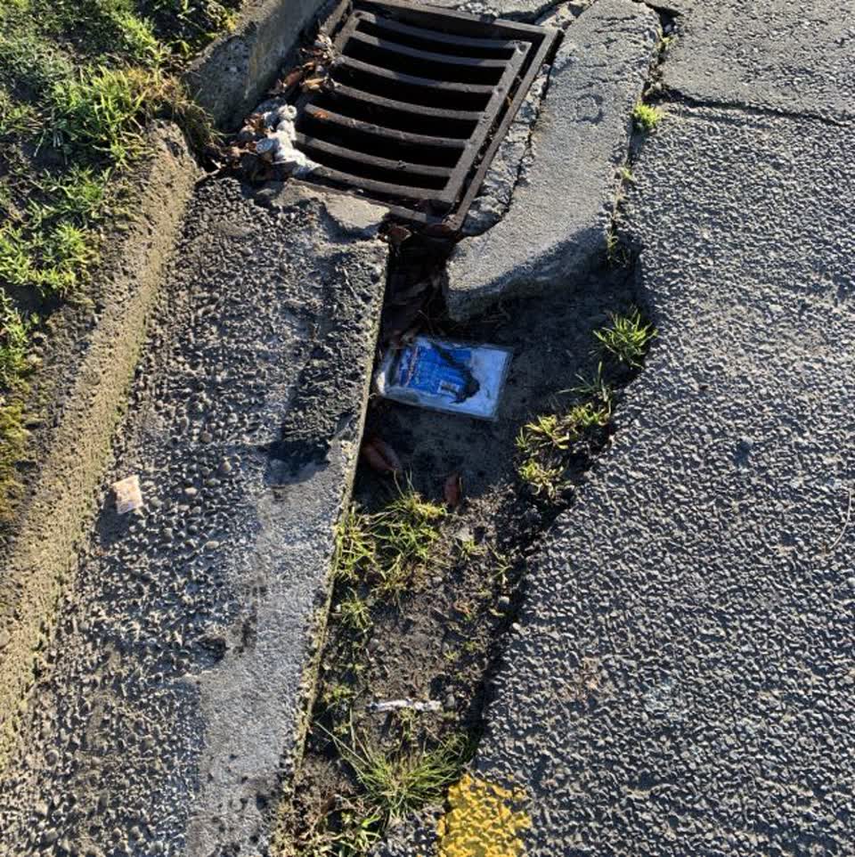 The photograph attached to this wastewater/stormwater report