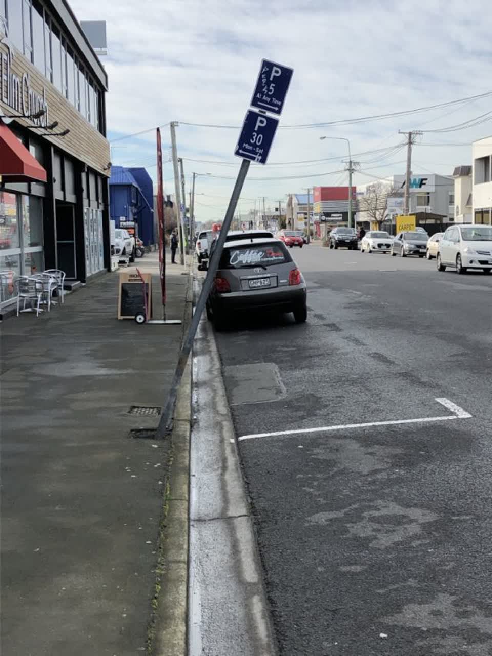 The photograph attached to this roading/streets report